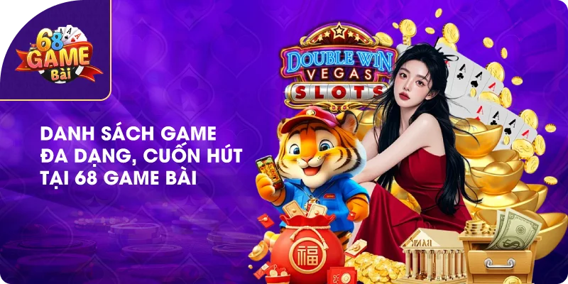 Danh sách game đa dạng, cuốn hút tại 68 game bài
